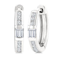 Petite Diamond Huggie Fashion Earrings