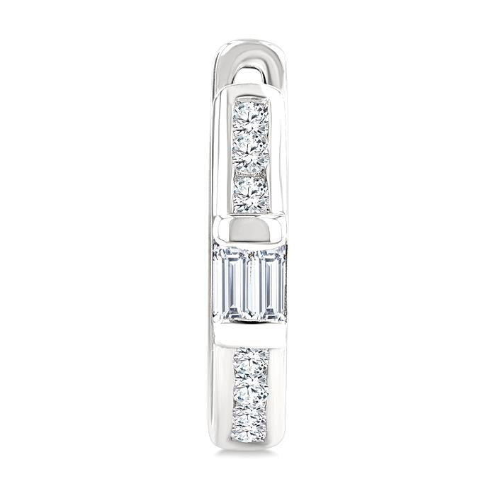 Petite Diamond Huggie Fashion Earrings