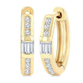 Petite Diamond Huggie Fashion Earrings