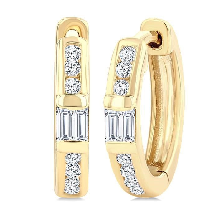 Petite Diamond Huggie Fashion Earrings