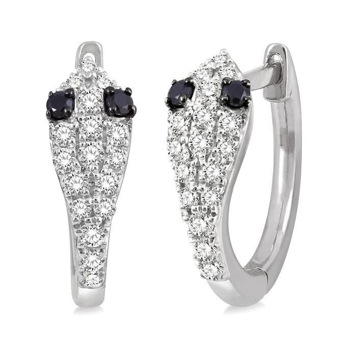 Diamond Petite Huggie Fashion Earrings