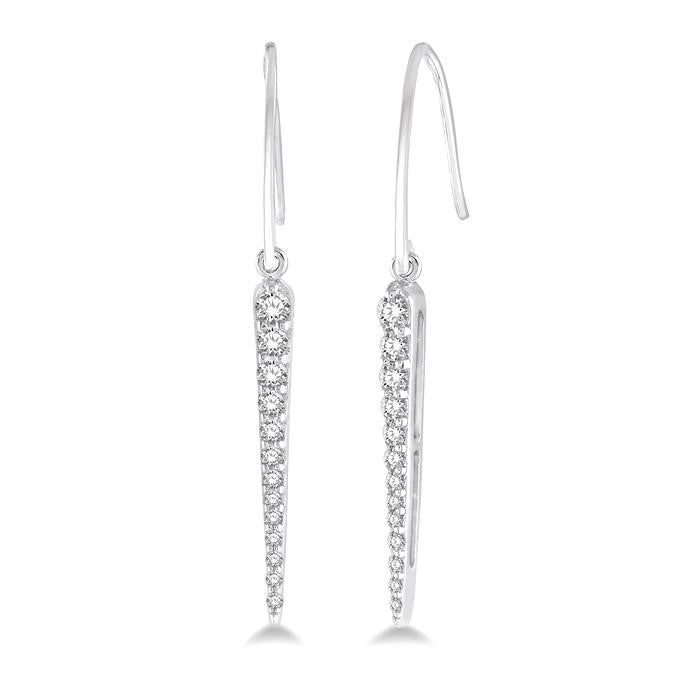 Icicle Diamond Fashion Long Earrings