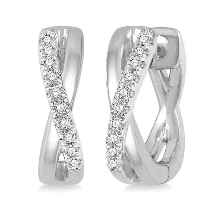 Diamond Petite Huggie Fashion Earrings