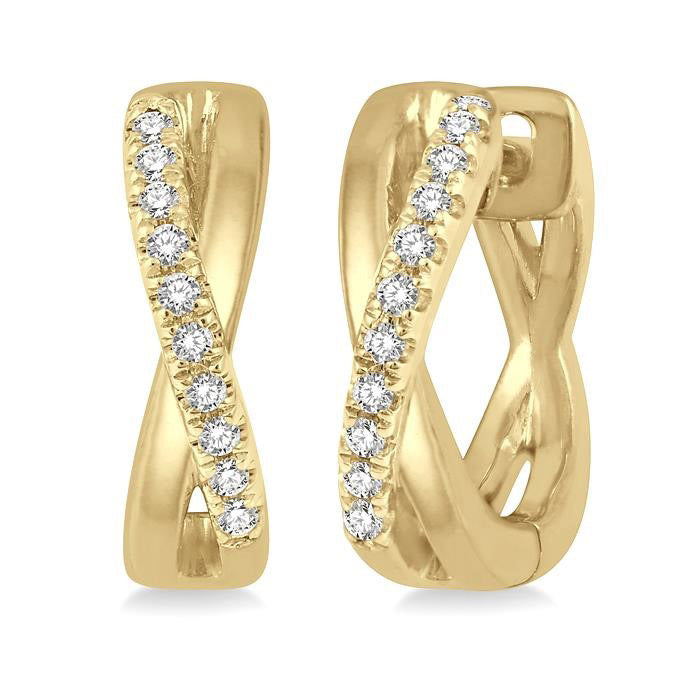 Petite Diamond Huggie Fashion Earrings