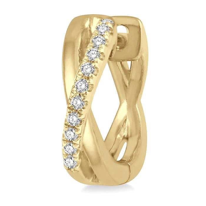 Petite Diamond Huggie Fashion Earrings