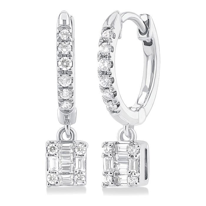 Fusion Petite Diamond Huggie Fashion Earrings