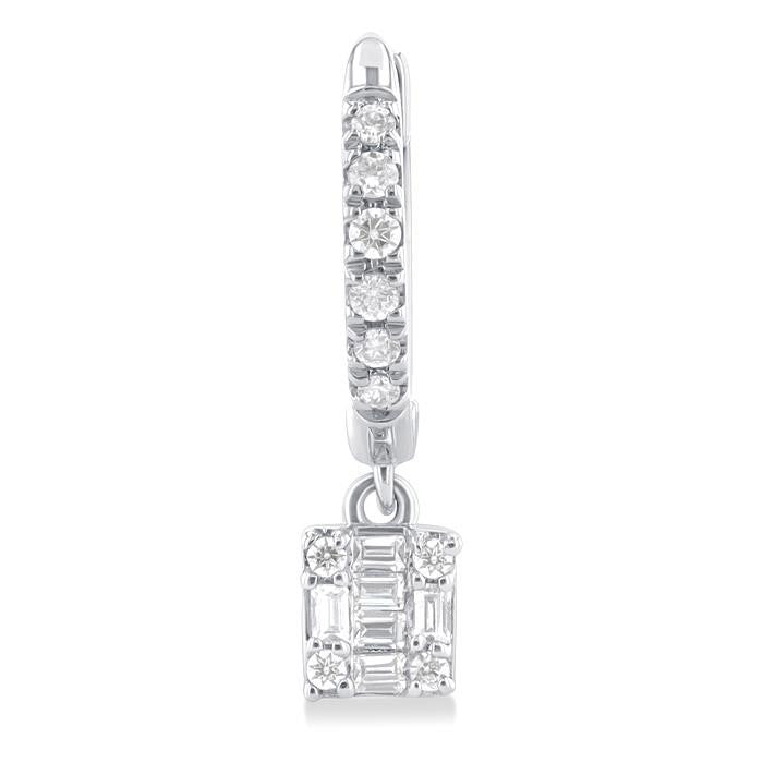 Fusion Petite Diamond Huggie Fashion Earrings