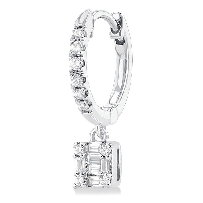 Fusion Petite Diamond Huggie Fashion Earrings