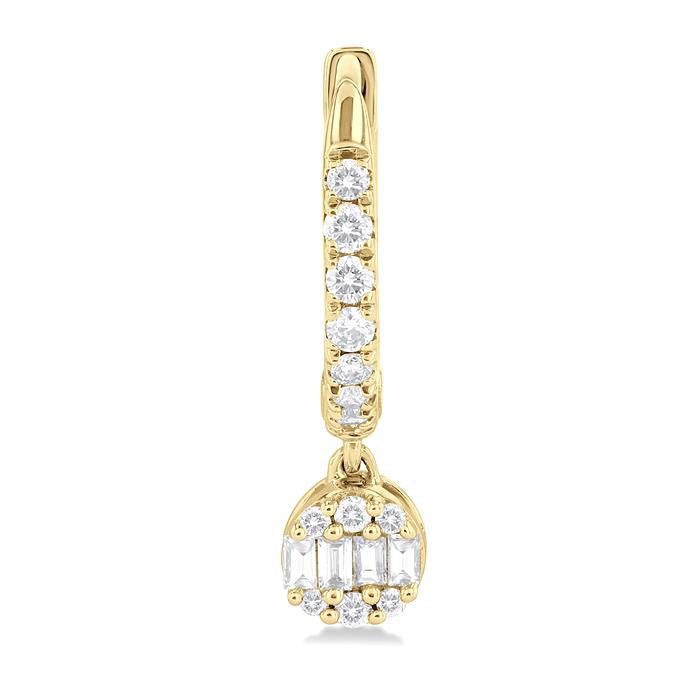 Fusion Petite Diamond Huggie Fashion Earrings