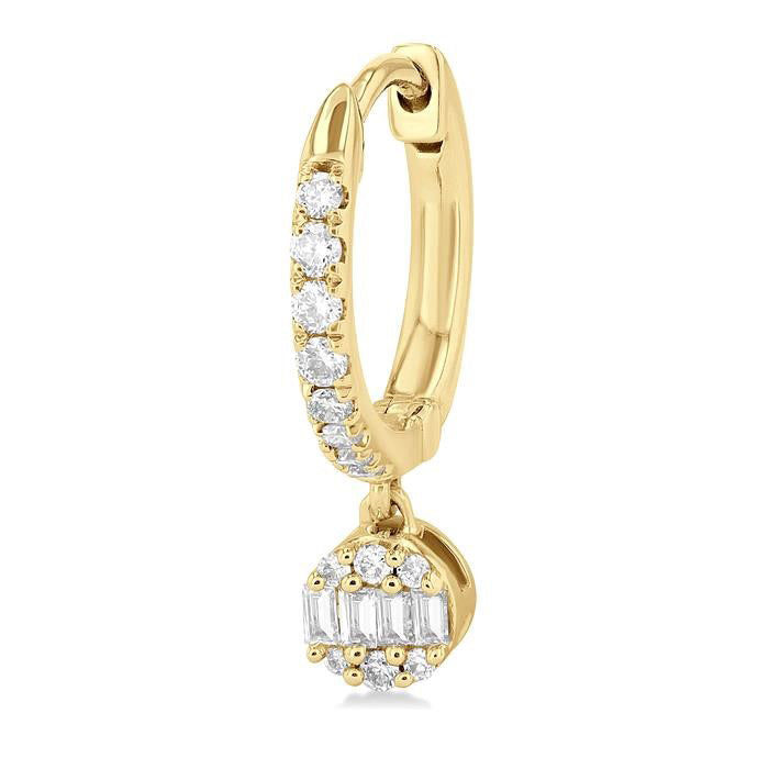 Fusion Petite Diamond Huggie Fashion Earrings