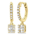 Fusion Petite Diamond Huggie Fashion Earrings