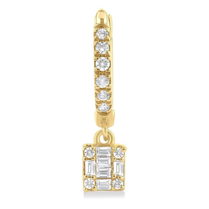 Fusion Petite Diamond Huggie Fashion Earrings