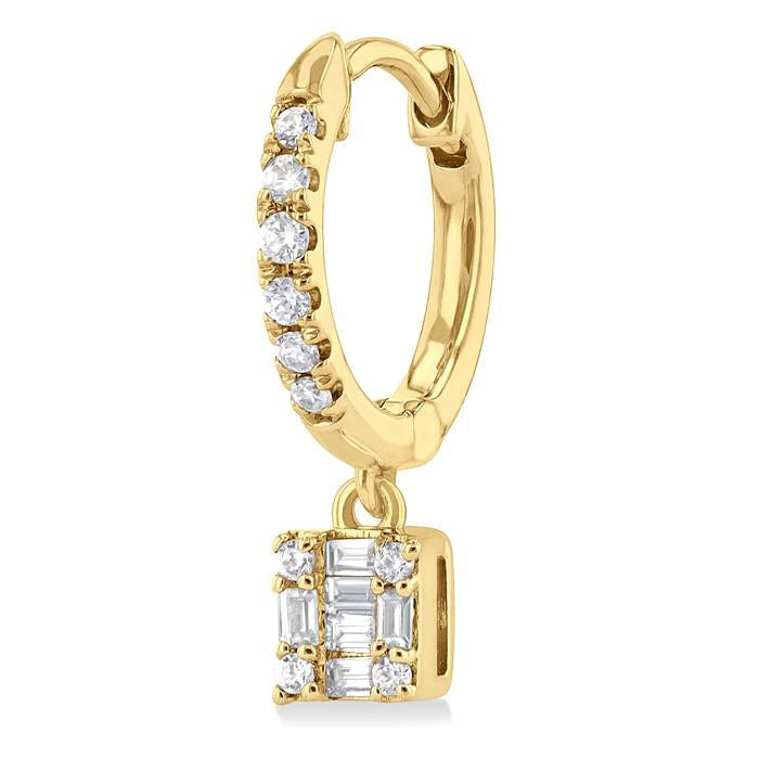 Fusion Petite Diamond Huggie Fashion Earrings