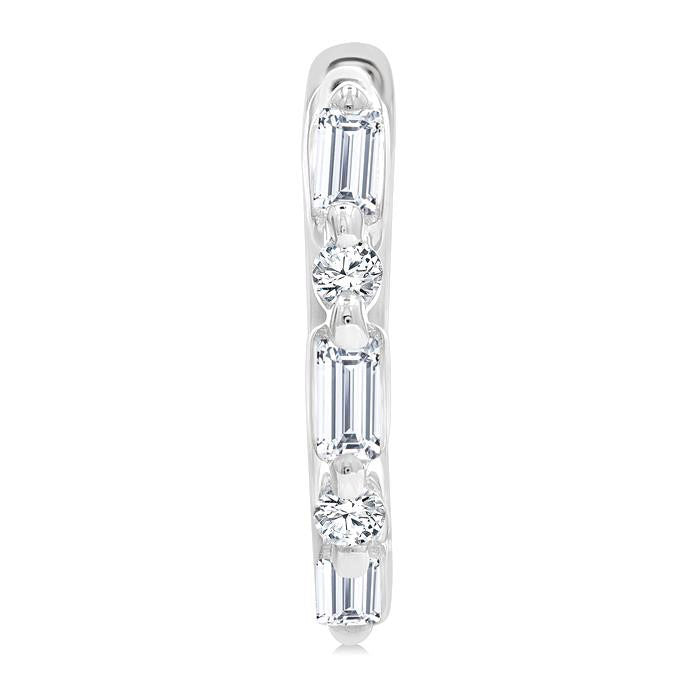 Petite Diamond Huggie Fashion Earrings