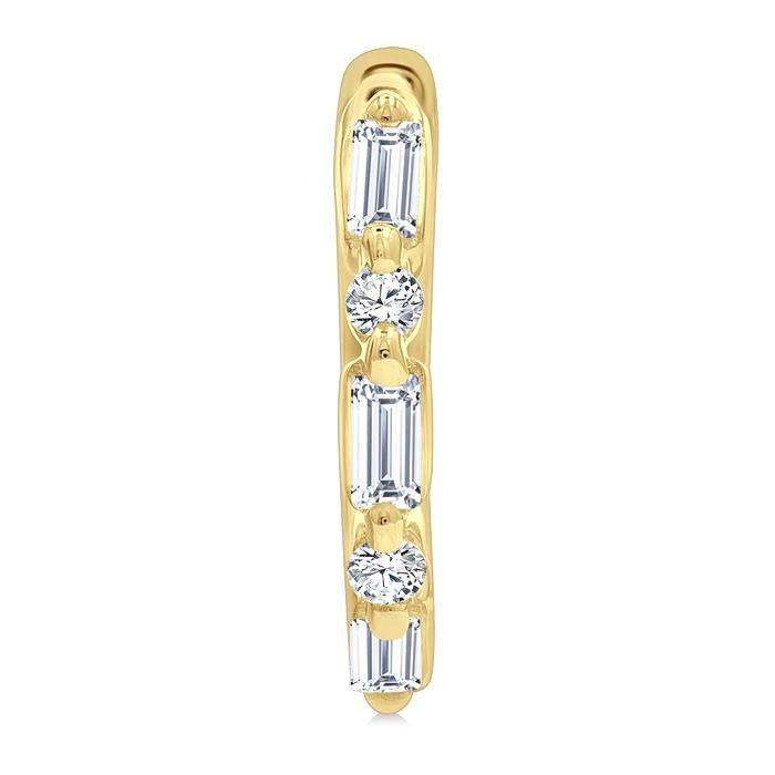 Petite Diamond Huggie Fashion Earrings