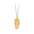 Diamond Two Tone Flip Flop Pendant