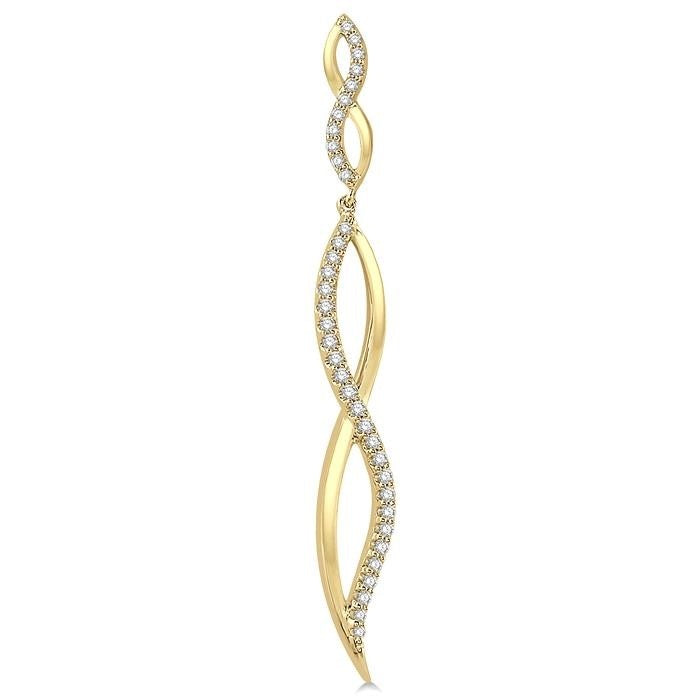 MirCaXe 14K White Gold Diamond Fashion Earrings