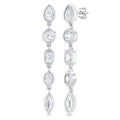 Mixed Shape Diamond Fashion Earrings