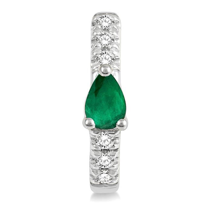 Petite Gemstone & Diamond Huggies Earrings