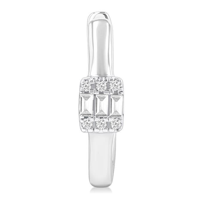 Fusion Petite Diamond Fashion Huggie Earrings