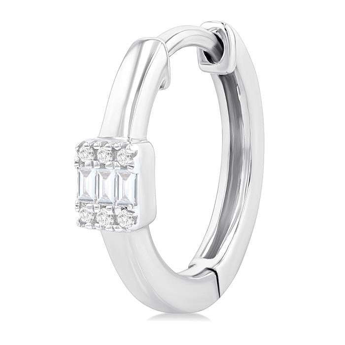 Fusion Petite Diamond Fashion Huggie Earrings