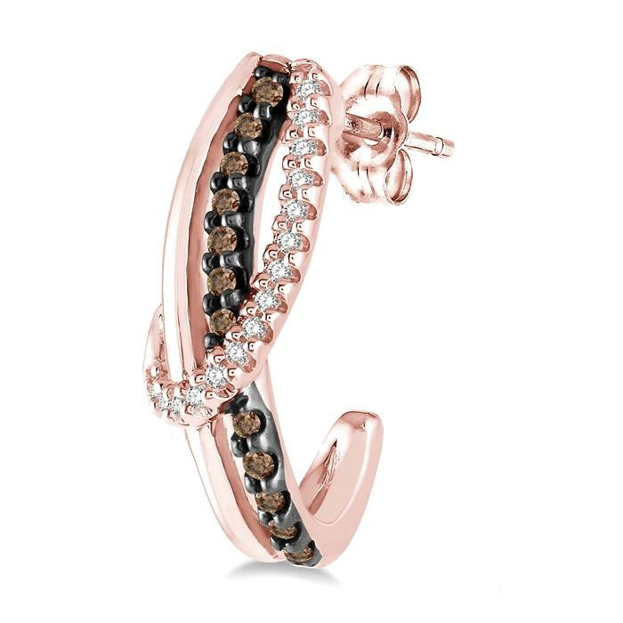 Champagne Diamond Fashion Earrings