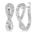 LysAr 14K White Gold Diamond Fashion Earrings