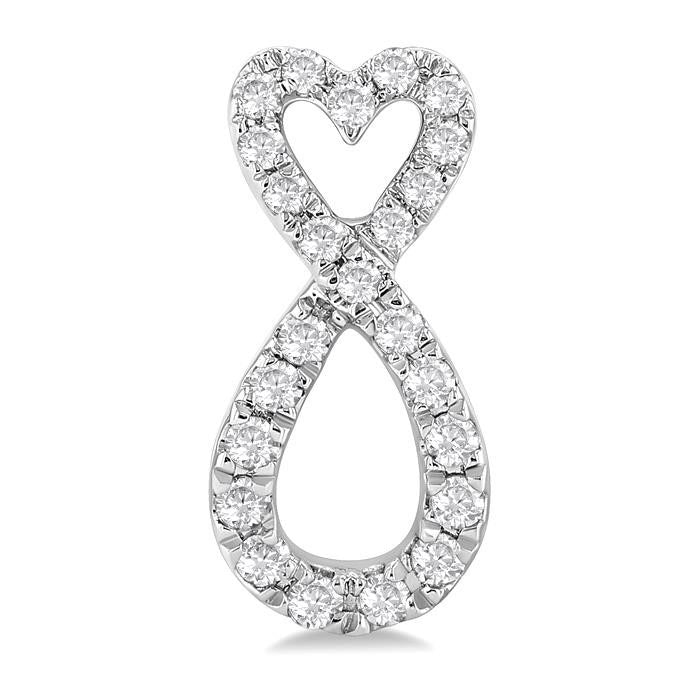 Heart Shape Infinity Diamond Fashion Earrings