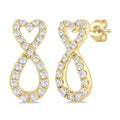 Heart Shape Infinity Diamond Fashion Earrings