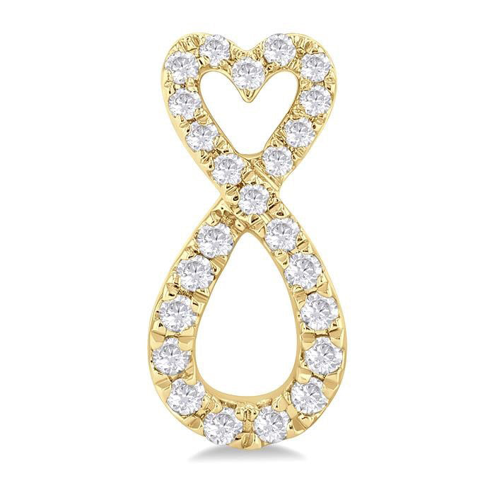 Heart Shape Infinity Diamond Fashion Earrings