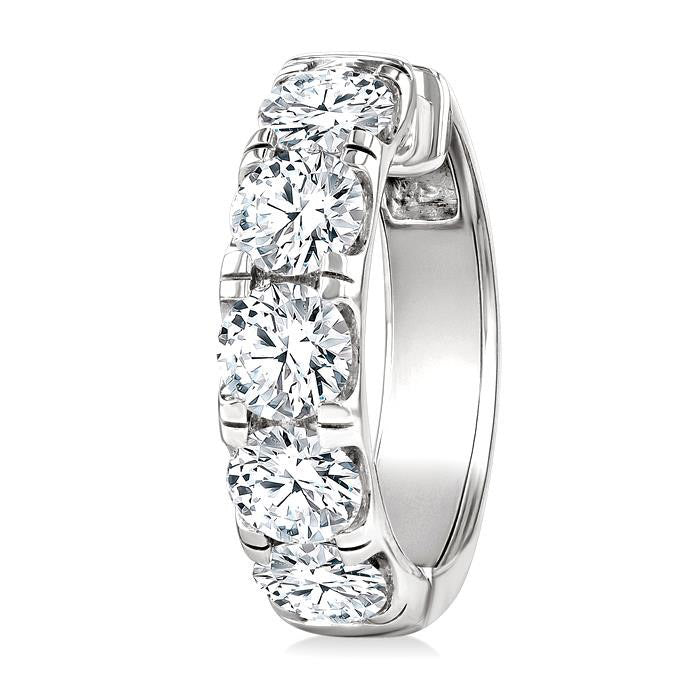 Round Shape Diamond Hoop Earrings