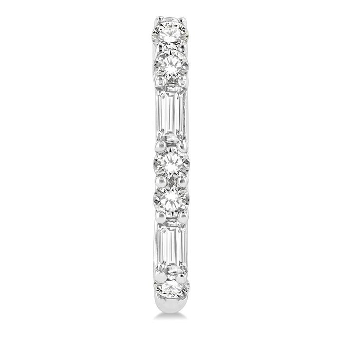 OraAe 14K White Gold Diamond Earrings