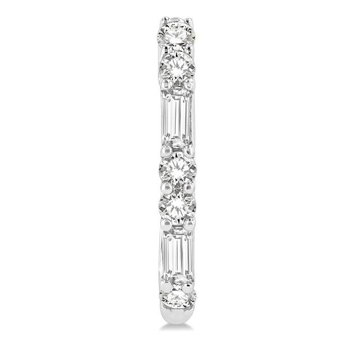 OraAe 14K White Gold Diamond Earrings