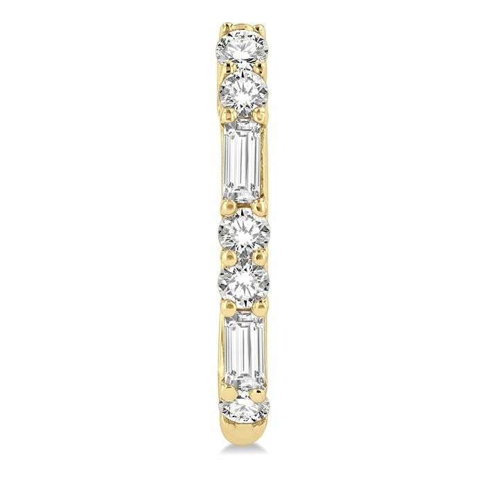 NoEl 14K White Gold Diamond Earrings