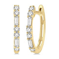 NoEl 14K White Gold Diamond Earrings