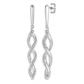 Diamond Swirl Long Fashion Earrings