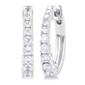 Graduated Diamond Fashion Hoop Earrings