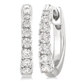 Graduated Petite Diamond Huggie Fashion Earrings