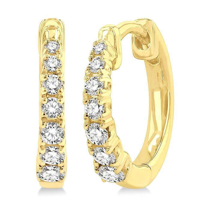Journey Petite Diamond Huggie Fashion Earrings