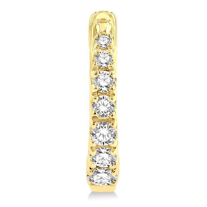 Journey Petite Diamond Huggie Fashion Earrings
