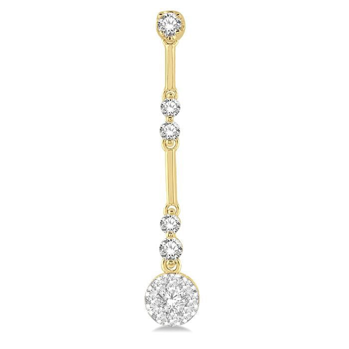 Shine Bright Diamond Bar Link Earrings