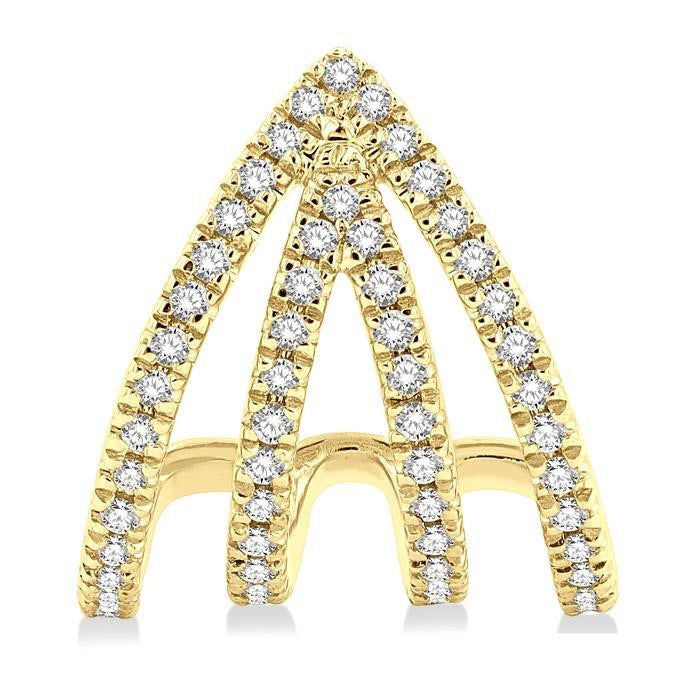 Claw Petite Diamond Fashion Earrings