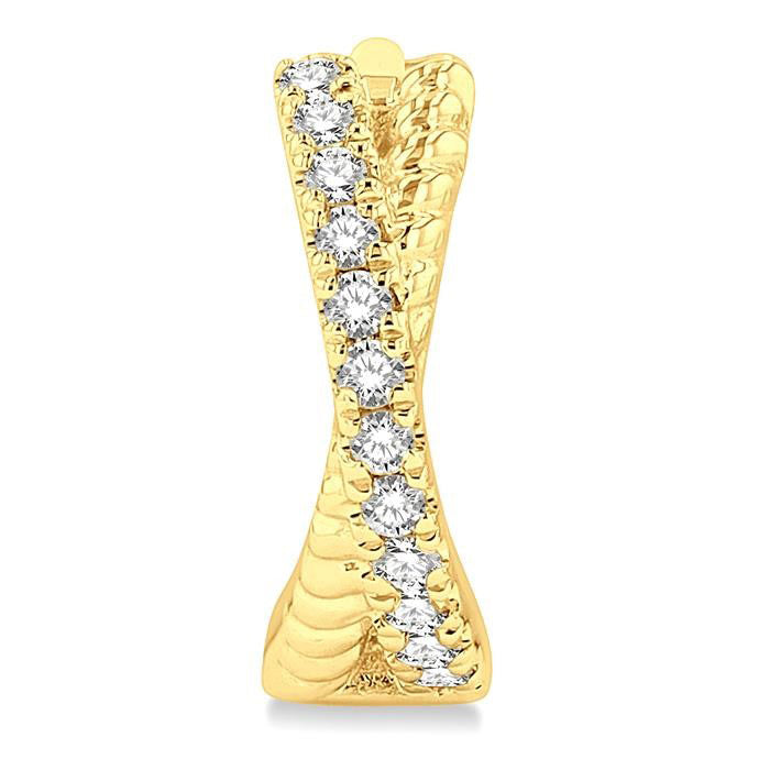 Petite Diamond Huggie Fashion Earrings