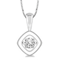 Cushion Shape Emotion Diamond Pendant