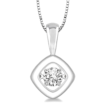 Cushion Shape Emotion Diamond Pendant