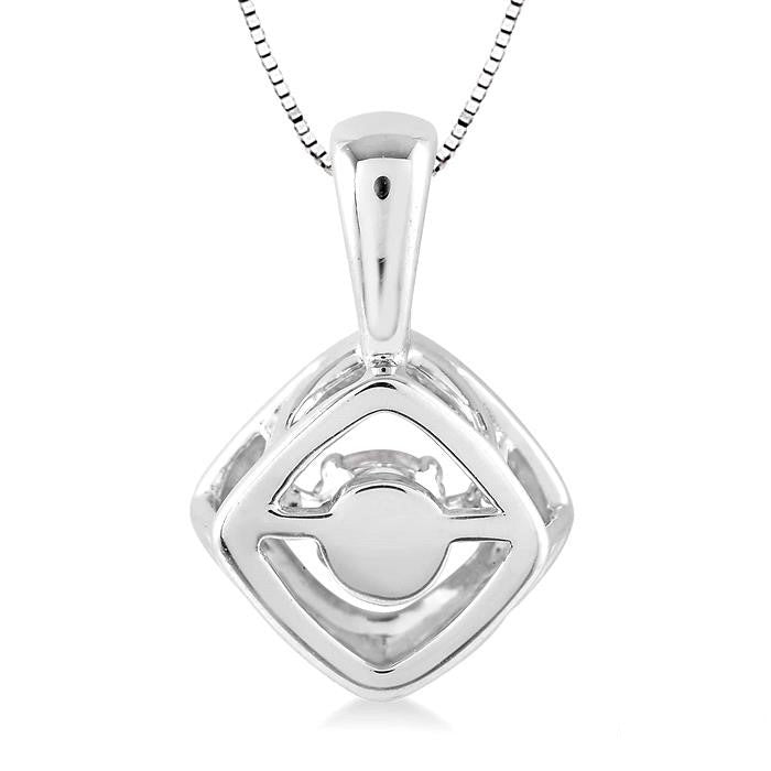 Cushion Shape Emotion Diamond Pendant