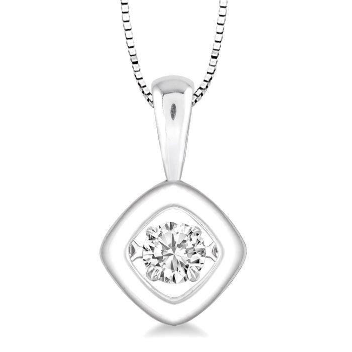 Cushion Shape Emotion Diamond Pendant