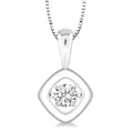 Cushion Shape Emotion Diamond Pendant