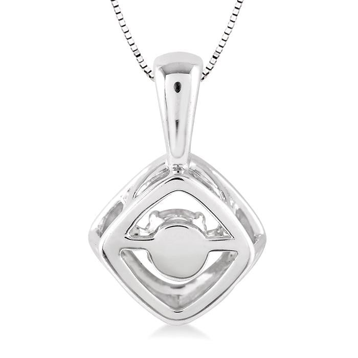 Cushion Shape Emotion Diamond Pendant