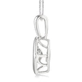 1/5 Ctw Round Cut Diamond Emotion Pendant in 14K White Gold with Chain